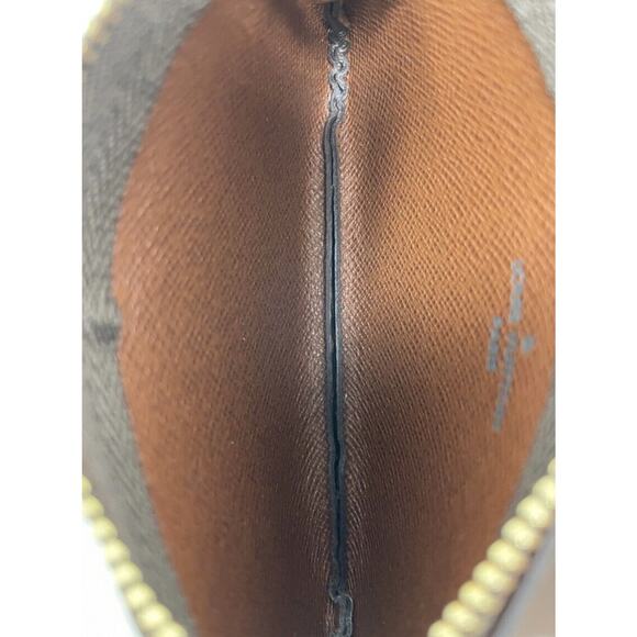 NEW LOUIS VUITTON Key Pouch Cles Monogram Coin Card Wallet - Picture 11 of 12